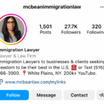 lawyer bio for Instagram